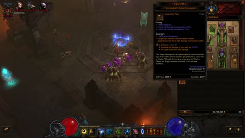 diablo 3 p10 - my female barbarian is less clothed as she gains levels