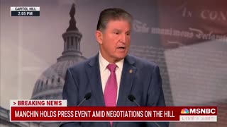 Manchin says he will "not support a bill that is this consequential"