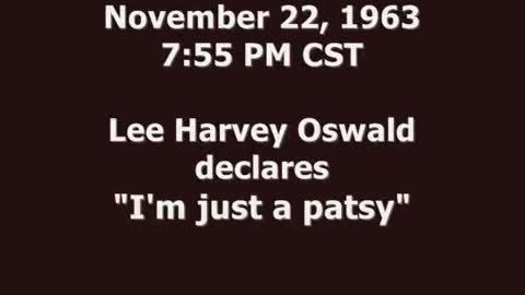 Lee Harvey Oswald: "I'm Just a Patsy" | The Washington Pundit