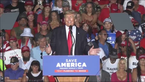 Trump Rally in Sarasota FL - clip on WEAK Michigan Republicans
