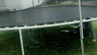 Trampoline with a Trap Door?