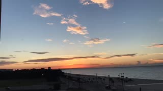 Sunrise near the beach