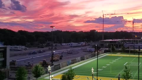 Lambeau Field Park amazing sunset