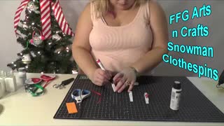 FFG Arts n Crafts Snowman Clothespins