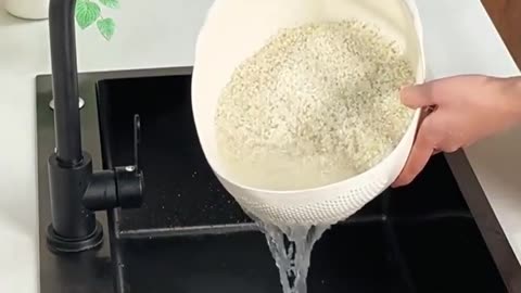 Rice Washer Strainer Bowl