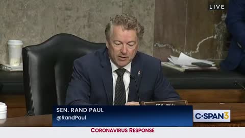 Rand Paul calls Fauci out for his failed Covìd response.