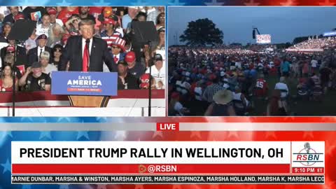 Trump Rally in Wellington, OH - clip on WEAK Michigan Republicans