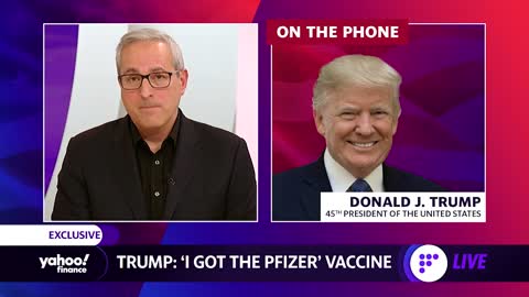 Trump - "I got the Pfizer vaccine"