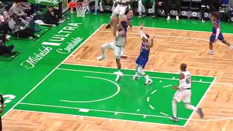 Horford Dimes to Tatum! Monster Slam for Celtics vs. Knicks