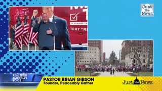 Pastor Rallies the troops at March for Trump Rally
