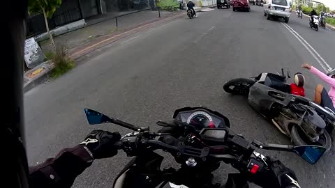 Motorcycle Crash Involving Mother and Child
