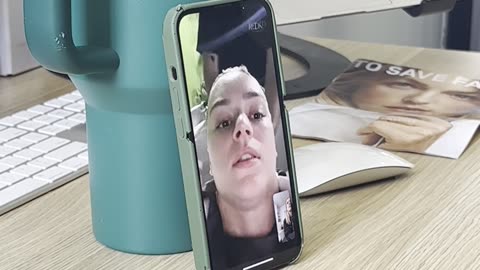 Woman Video Chats With Her Boss While at Salon