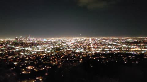 Los Angeles Griffith Observatory night background.