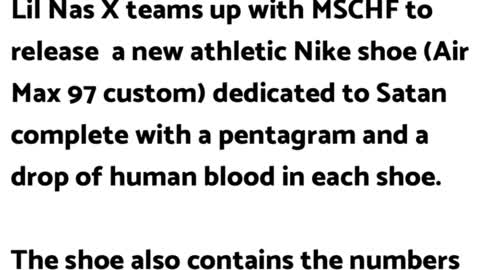 Lil Nas X and Nike Release Shoe Dedicated to Satan with a Pentagram and Human Blood in it 666 Pairs