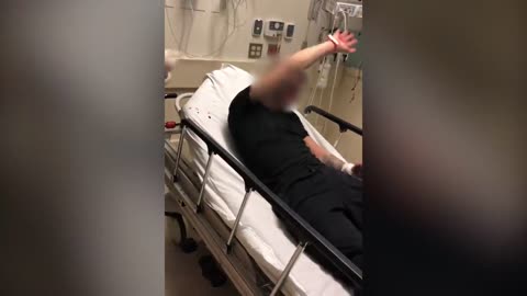 New Jersey cops beat an unarmed attempted suicide victim in hospital