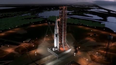 Spaceship Launching NASA's Rocket