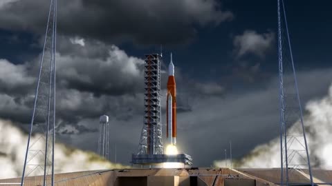 NASA's Space Launch System, First Flight Mission 1 animation