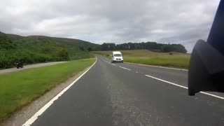 Overtaking Car Almost Crash On Motorcycle !
