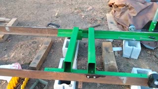Another Harbor freight sawmill track extension video