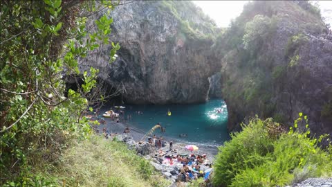 arco magno beautiful beach and wild nature