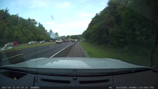 Distracted Driver Fails to Slow