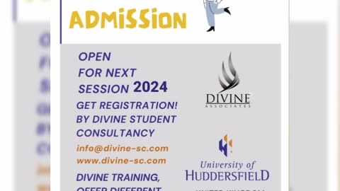 University of Huddersfield Adminission Open 2024