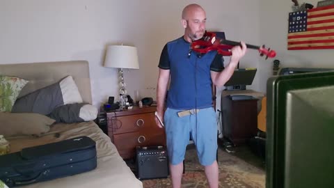 Thunderstruck on electric violin