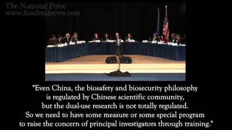Chinese Lab Director Admits "No Regulation"