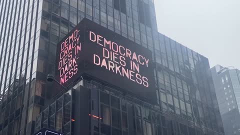 Tim Pool HUMILIATES WaPo with epic Times Square billboard