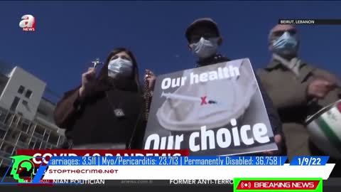Hundreds Protest In Lebanon Against New Measures Targeting The Unvaccinated