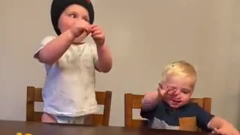 This video of these babies communicating without words is everything 😭