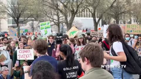 3-25-22 Student's 'People Not Profit' Climate Strike in Washington DC