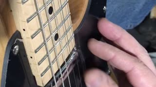 Beginning guitar - Right hand thumb plays all strings