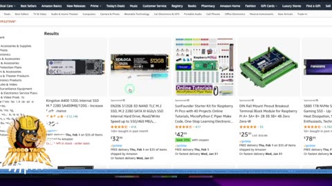 Let's go Shopping for Computer Memory and SSD M.2 Drives on Amazon for my CPU Mining rig!