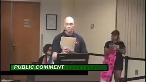 Matt Woodside addresses the Brevard County School Board