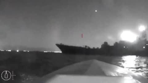 Útoku bezpilotného plavidla na veľkú pristávaciu loď Olenegorskyj baník