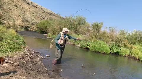 John hooking up on the river