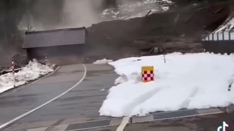 Landslide from Japanese Earthquake.