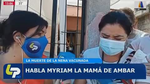 Vacuno a su nena y murio al otro dia. Argentina, Tucuman 2022-10 19-COV