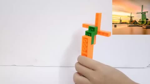 Simple assembly of LEGO windmills