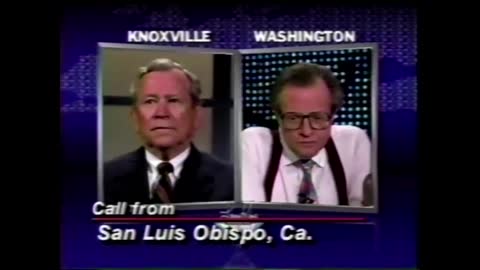 Tara Reade's Mother Called Larry King Live on August 11, 1993 about Problem with Prominent Senator