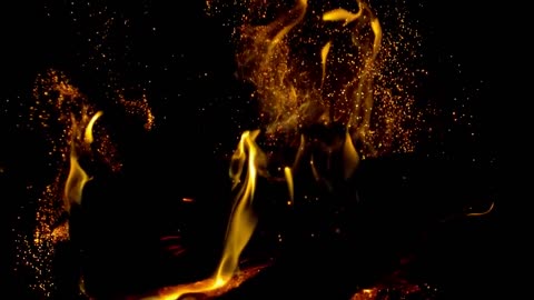 Free Slow Motion Footage- Spewing Fire Embers