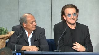 Bono se reunió con el Papa Francisco