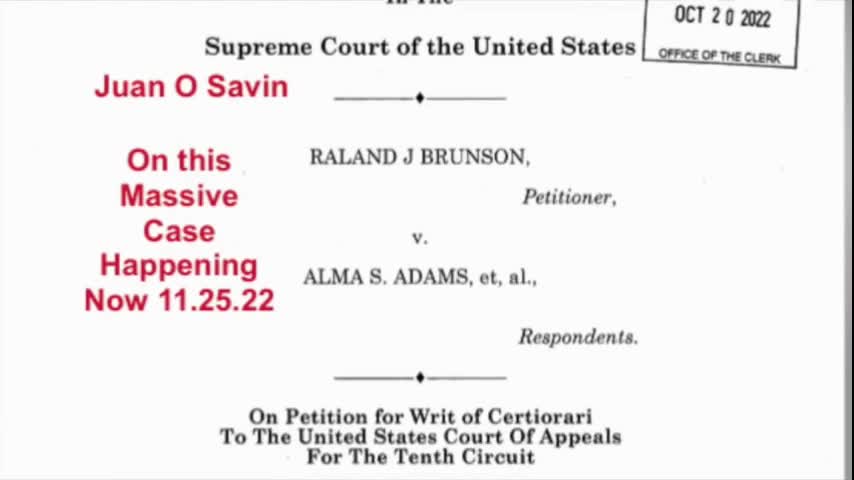 Supreme Court of The United States Brunson v Adams
