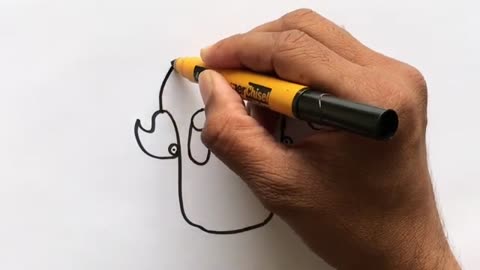 How to turn word into Girl Picture Easy Drawing for Beginners