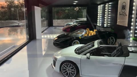 DIY Realistic Miniature Sports Cars Dealership Diorama 1_18 Scale Model _ Realistic miniatures