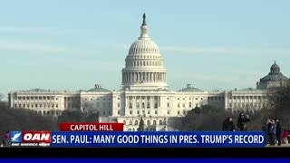 Sen. Paul: Many good things in President Trump’s record