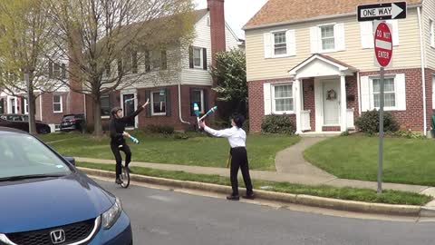 Robert and Thomas LeBoeuf - Club Juggling Passing Tricks