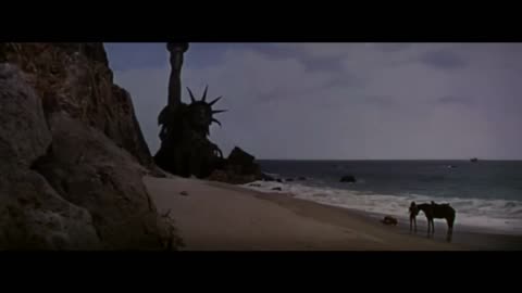 Il pianeta delle scimmie (1968) scena finale Omaggio a Charlton Heston