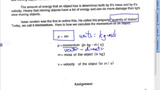 Momentum Lesson